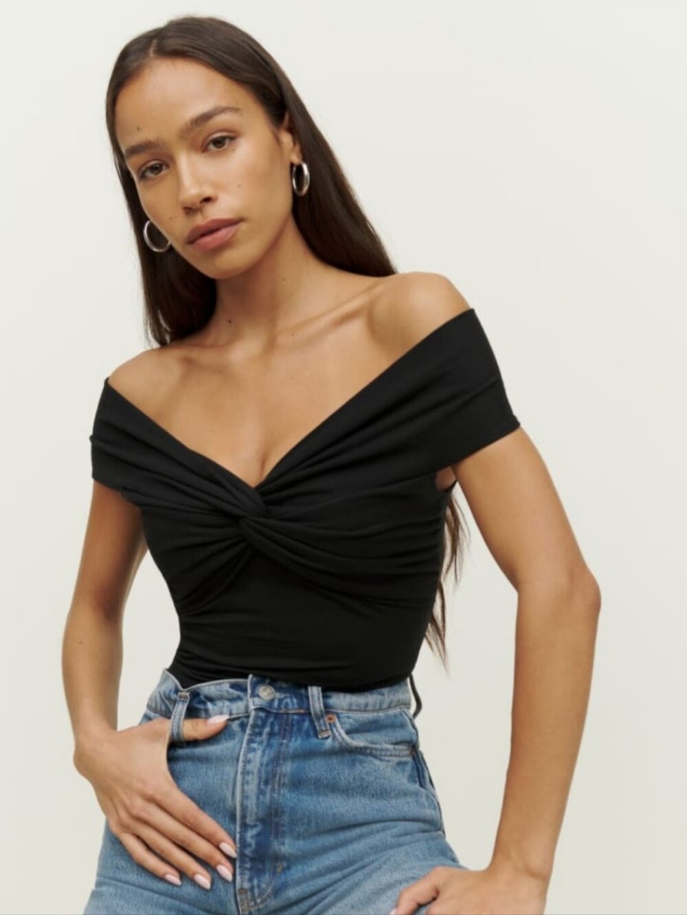 NWT Reformation Sunrise Top | Black | Size L